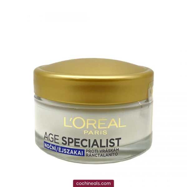 کرم ضد چروک تخصصی ایج اسپشیالیست بالای 35 سال لورال+35 LOREAL AGE SPECIALIST|کرم شب، حجم 50 میل