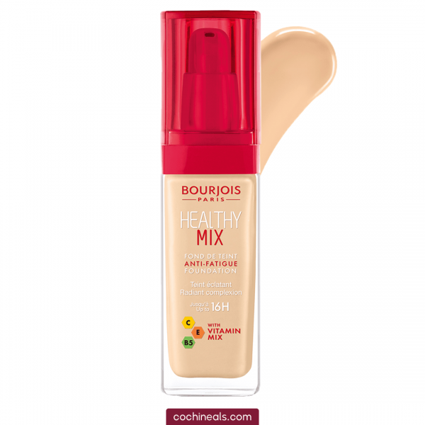 کرم پودر میوه ای هلثی میکس بورژوا مناسب پوست خشک BOURJOIS HEALTHY MIX |حجم 30 میل