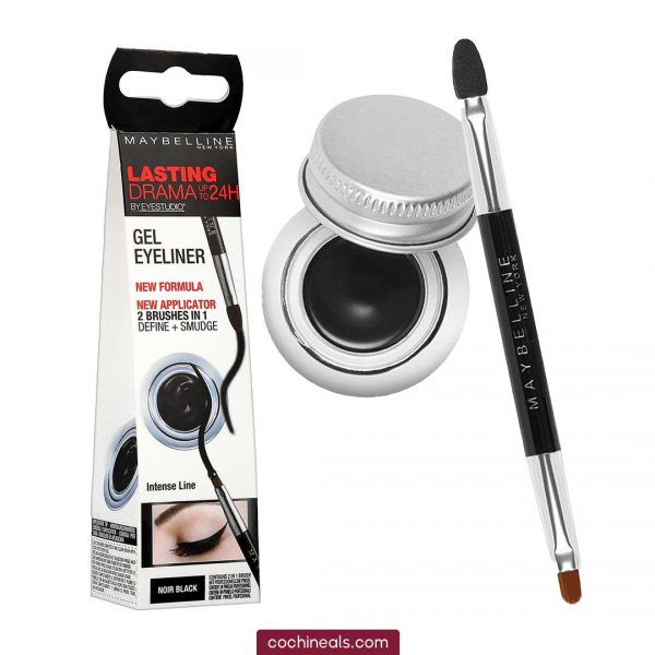 خط چشم ژلی کاسه ای میبلین مدل لستینگ دراما  Lasting Drama Gel Eyeliner