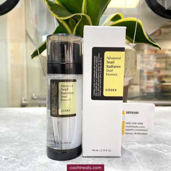 اسنس حلزون Dual کوزارکس روشن کننده و ضد چروک Advanced Snail Radians Dual Essence